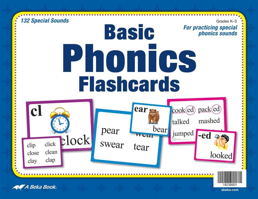 Đây là cuốn Basic Phonics Flashcards - Abeka Kindergarten 1st and 2nd Grade 1, 2